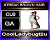 STREAK BROWN HAIR