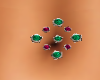Ruby Emerald Belly Jewel