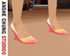 [ACS]PINK STRIPED SHOES