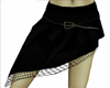 Black Slash Cut Skirt
