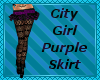 City Girl Purple Skirt