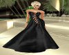 BM Black Satin Gown