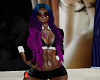 LONG BLUE PURPLE OMBRE