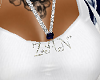 Zan Name Necklace/blue