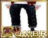QMBR 50's Jeans Drk Cuff