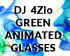 DJ 4Zio GRN ANI GLASSES