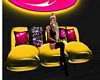 Neon Pop Pillow Couch