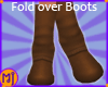 mj FoldOver Boots Dk Bwn