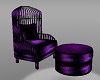 purple cuddle chair