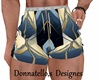 blue natical shorts