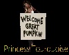 Pumpkin Welcome Sign