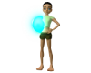 Teal glow ball