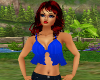 Summer Blue Babydoll Top