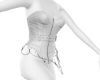 Corset White belt Chains