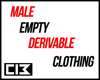 ~3 Male Empty Clothing