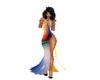 RAINBOW FASHION GOWN