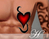 [H] Red heart tatto