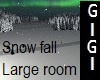 Snow fall for large room