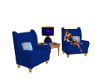 {S} Blue Coffee Chairs
