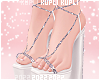 $K Silver Diamond Heels