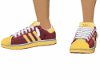 Maroon & Gold Shoes