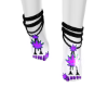 weed feet purple