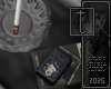 ashtray and cigarette