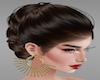 fan earing gold/black