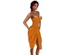 Silk Lace Dress Orange