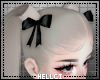 ✮ Black Hair Bows