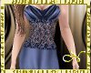 Blue Grey Formal Gown