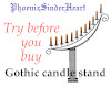 Gothic candle stand