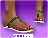 |z| Kids green sandals