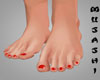 Realistic feet (Red)