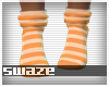 Orange Stripe Socks