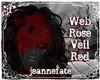 *jf* Web Rose Veil Red