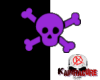 Purple Skull & X Bones
