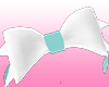 Girls Teal Cat Hair Bow