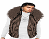 Luxx DBrown Fur Vest