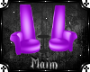 Purple Club Chairs