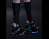 Buckle Boots Teal Rose