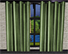Green Satin Curtains