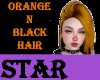 orange and black hair