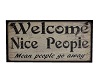 M/F Welcome NP Head Sign