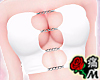 蝶 White Chain Cropped