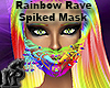 Rainbow Rave Spiked Mask