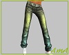 Z: Green Pastel Jeans