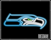 ♛ Neon Seahawks Sign