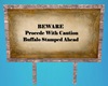 Buffalo Stampede Sign