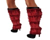 ruffled red boots